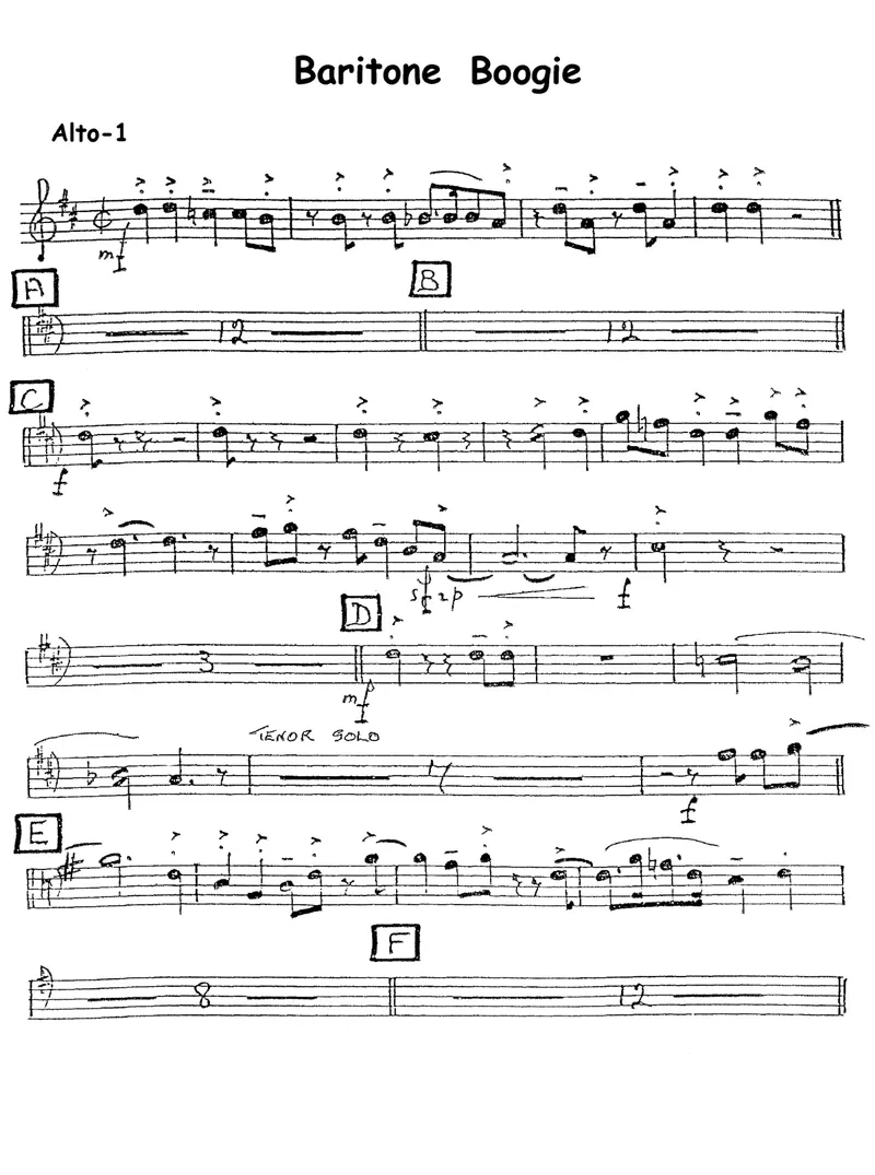 Baritone Boogie score preview