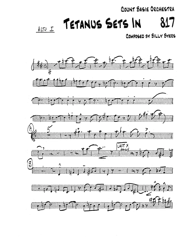 Tetanus Sets In score preview