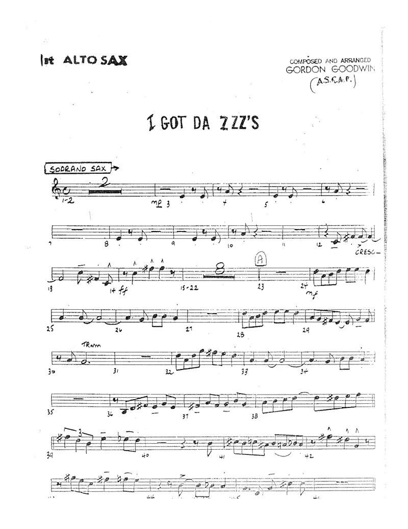 I Got Da ZZZ's score preview