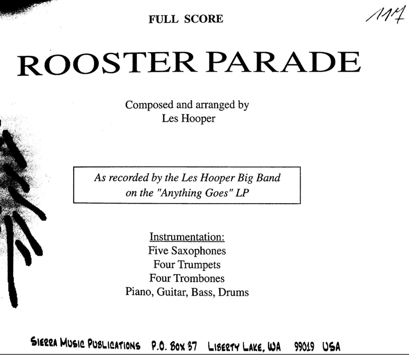 Rooster Parade score preview