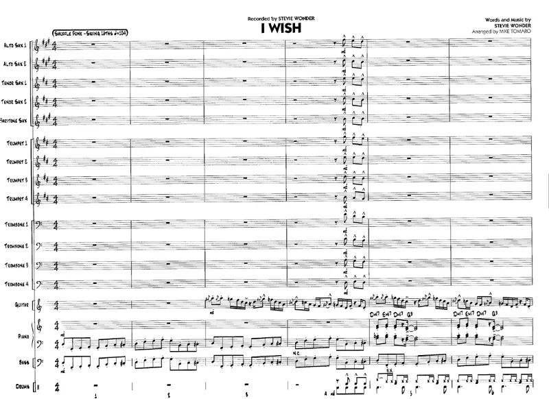 I Wish score preview