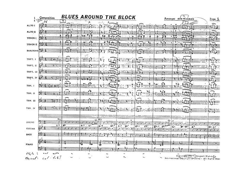 Blues Around The Block preview page 1