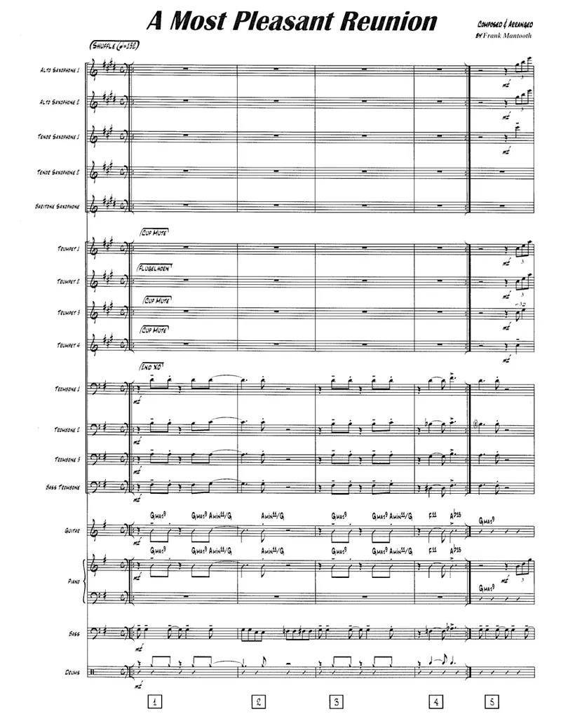 A Most Pleasant Reunion score preview