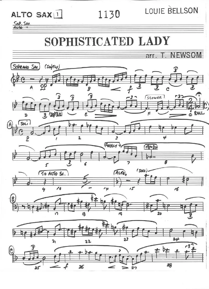 Sophisticated Lady score preview