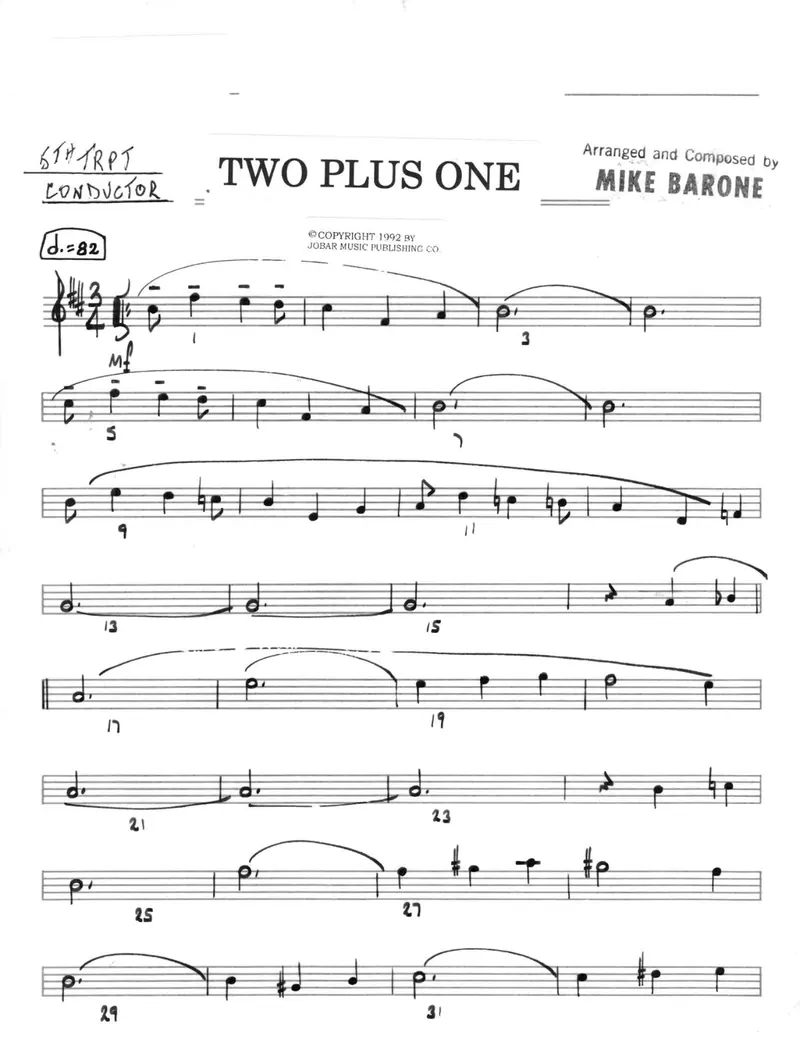 Two Plus One score preview