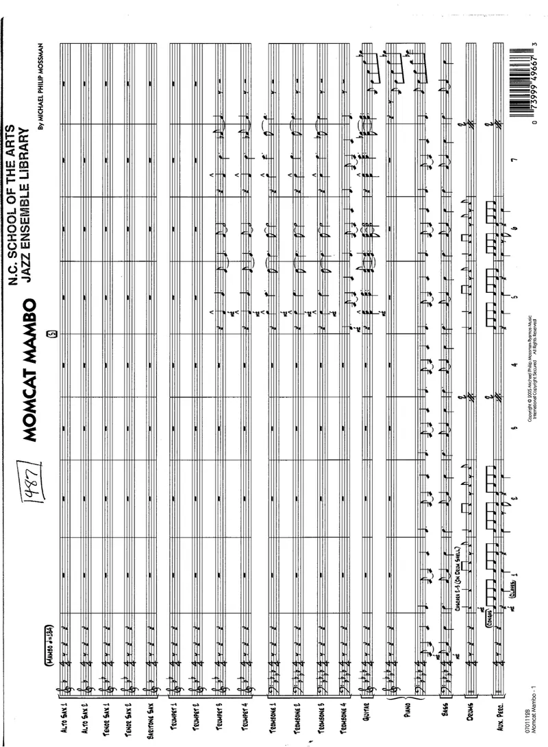 Momcat Mambo score preview