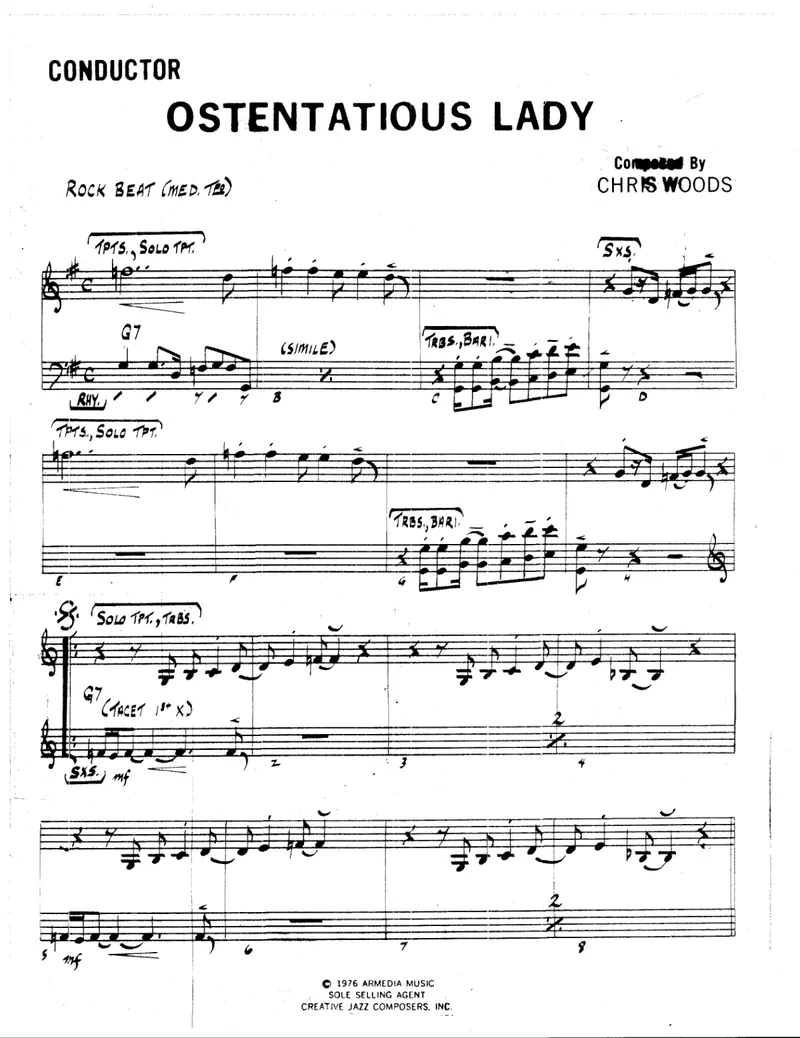 Ostentatious Lady score preview