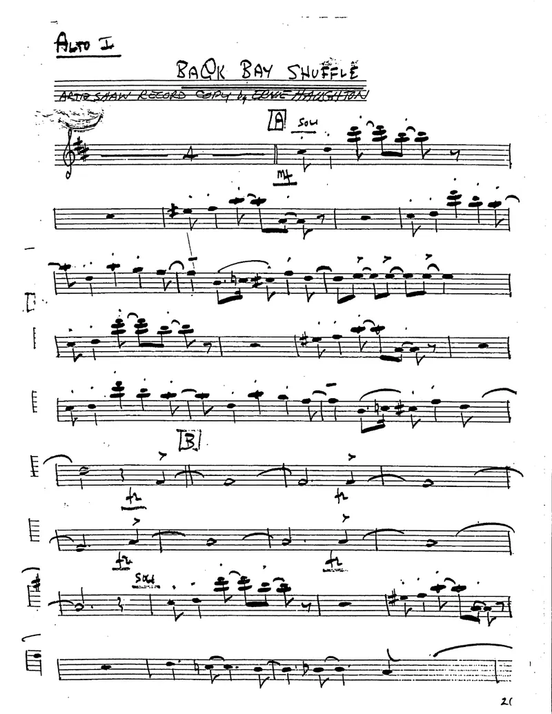 Back Bay Shuffle score preview