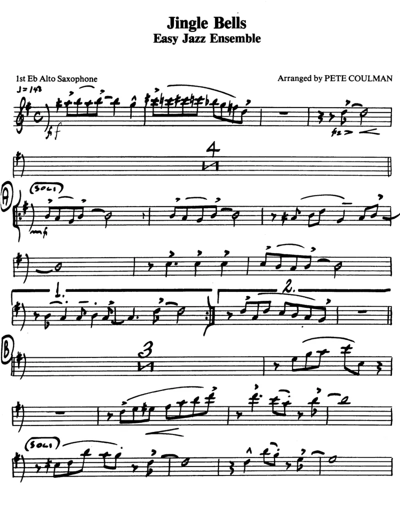 Jingle Bells score preview
