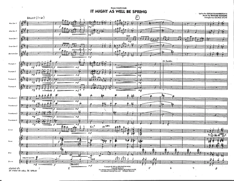 It Might As Well Be Spring score preview