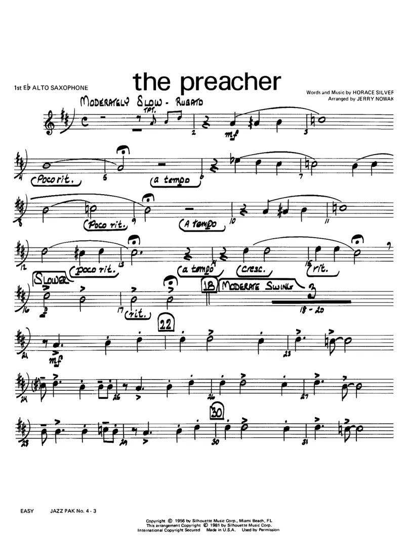 The Preacher score preview