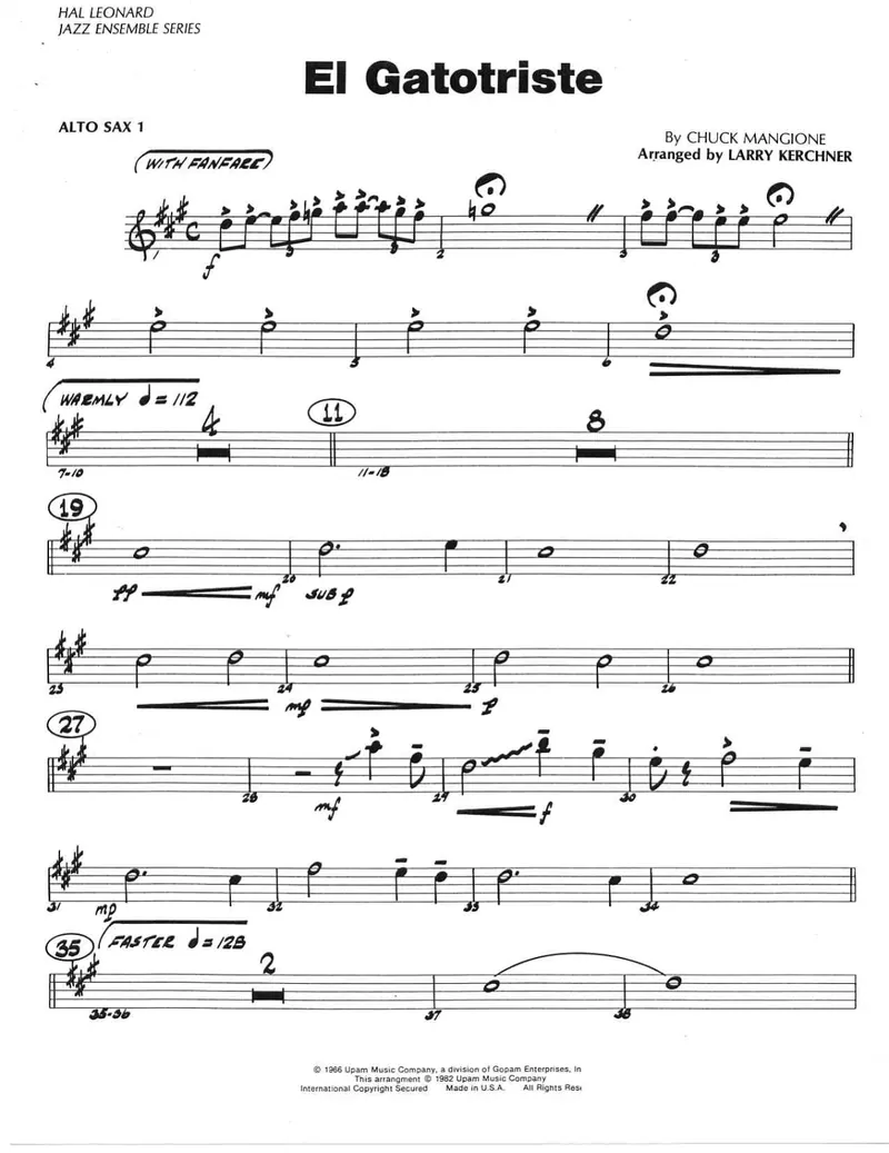 El Gatotriste score preview