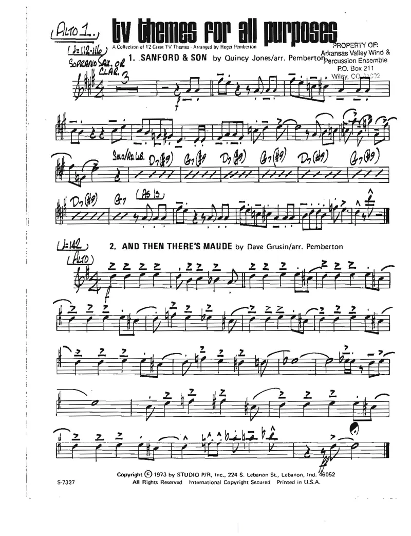 TV Themes For All Purposes score preview