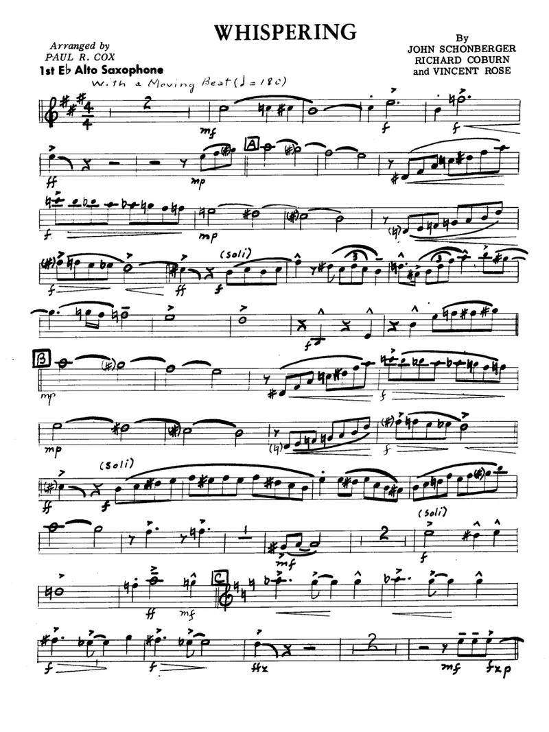 Whispering score preview