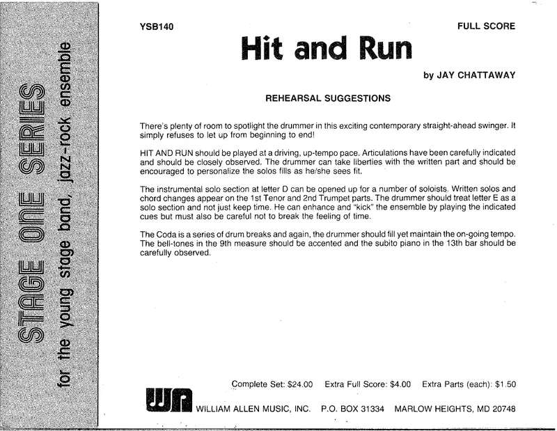 Hit And Run score preview