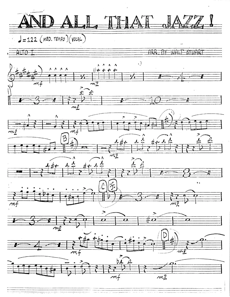 And All That Jazz score preview
