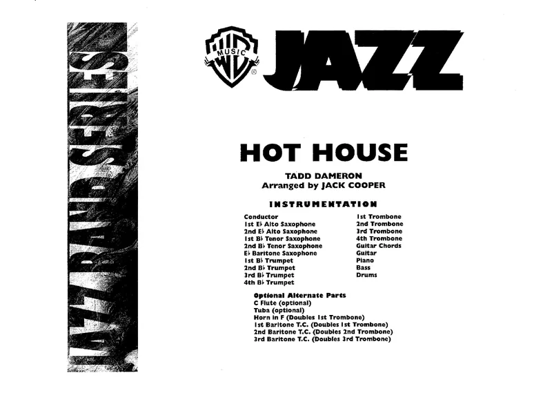 Hot House score preview