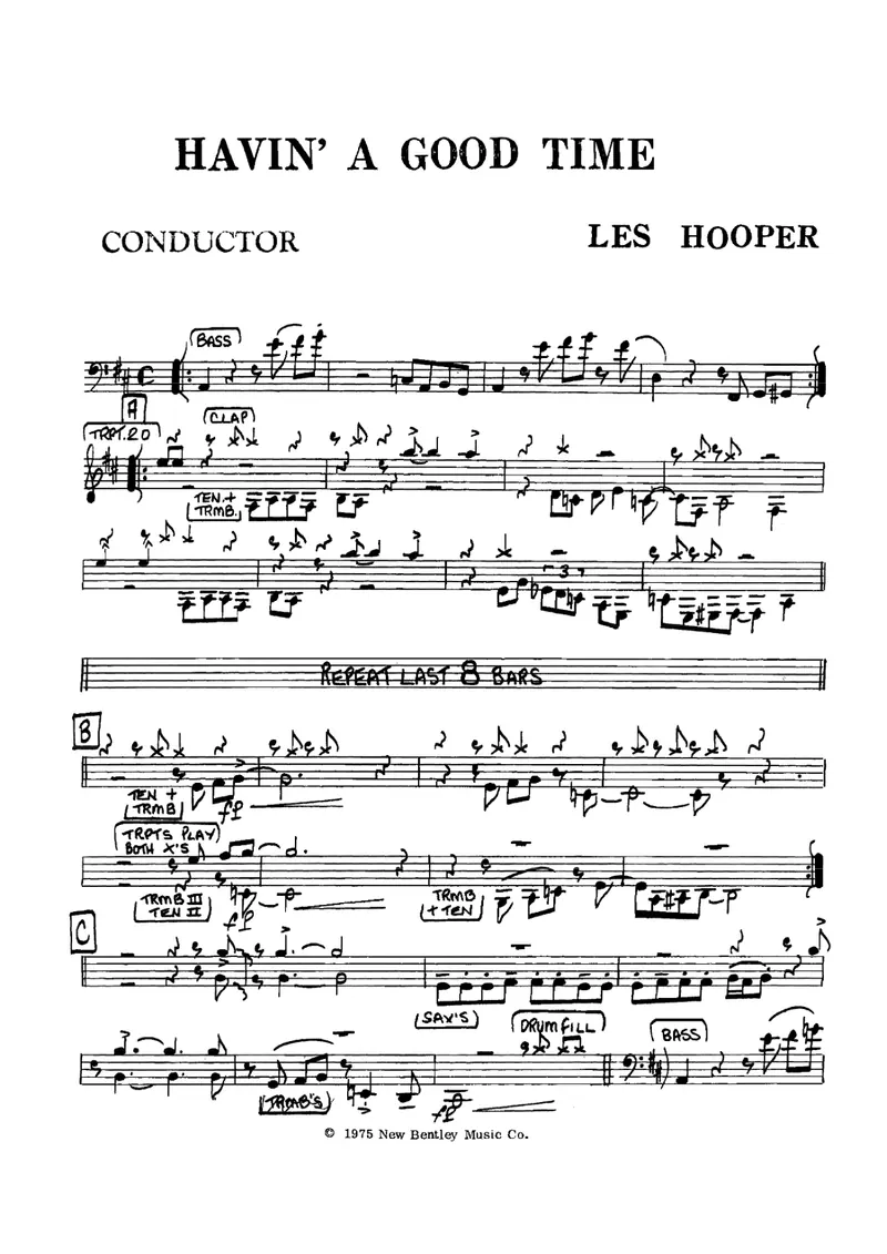 Havin' A Good Time score preview
