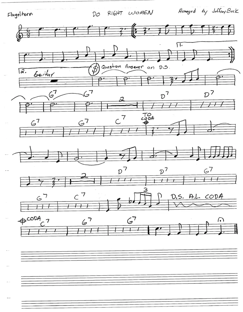 Do Right Woman score preview