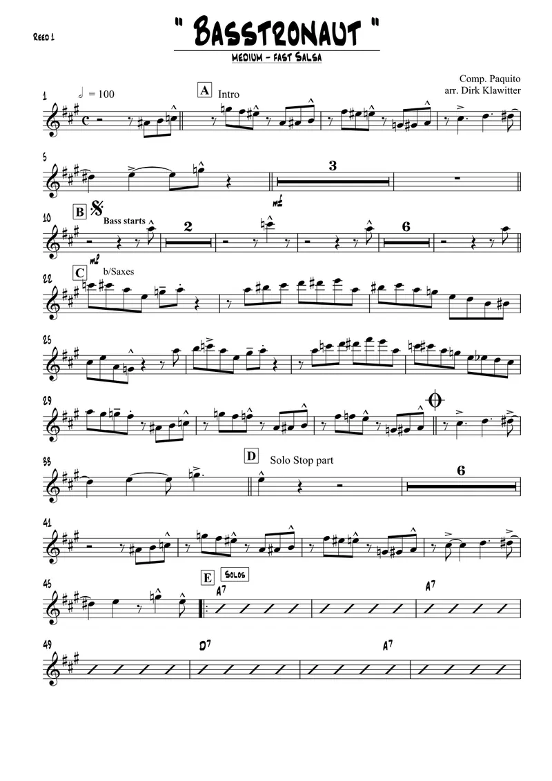Basstronaut score preview