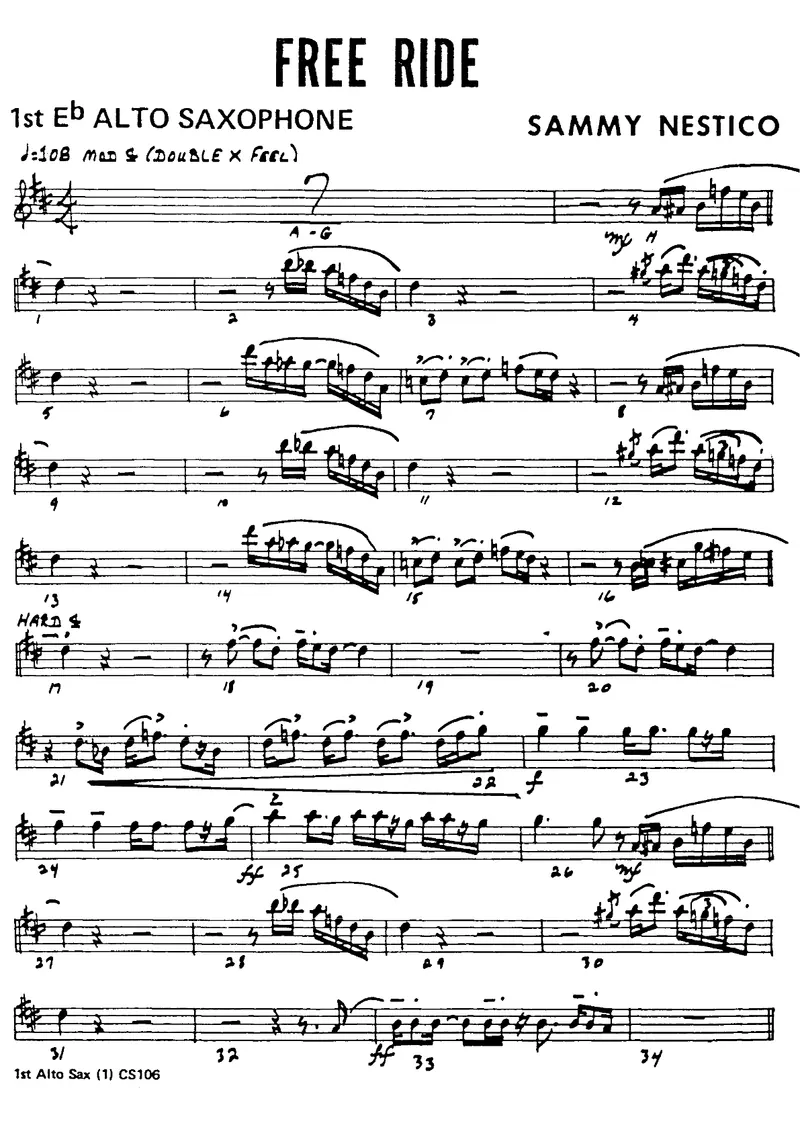 Free Ride score preview