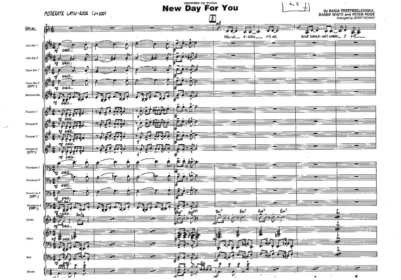 New Day For You score preview