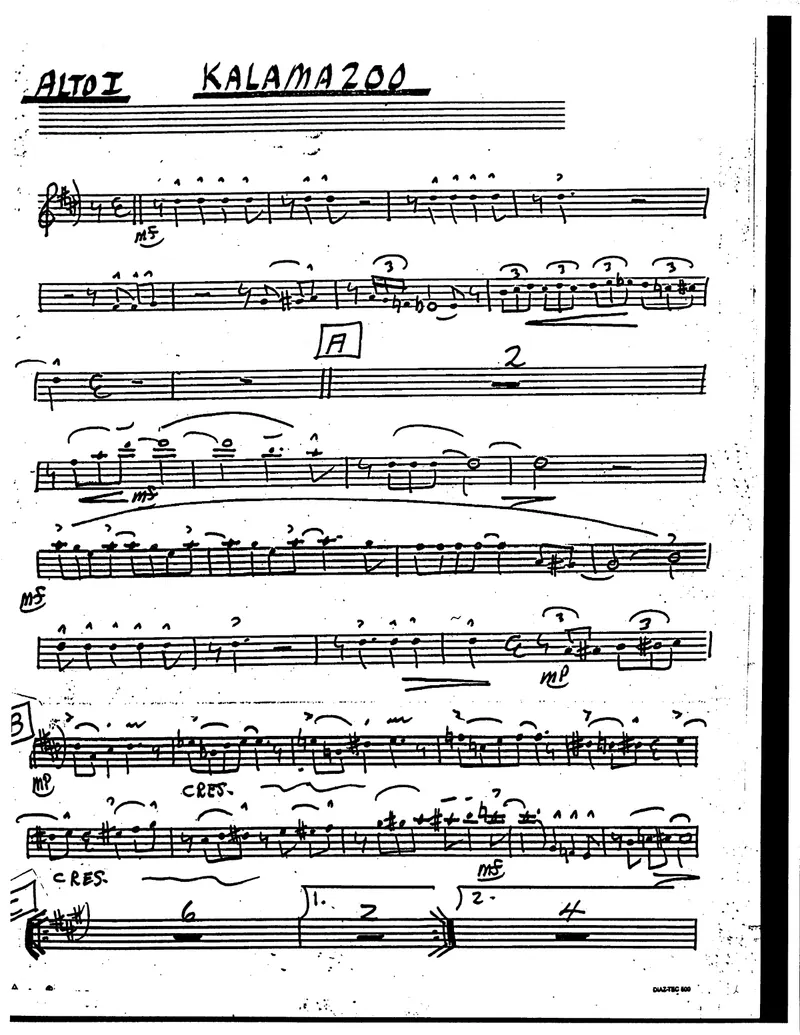 Kalamazoo score preview