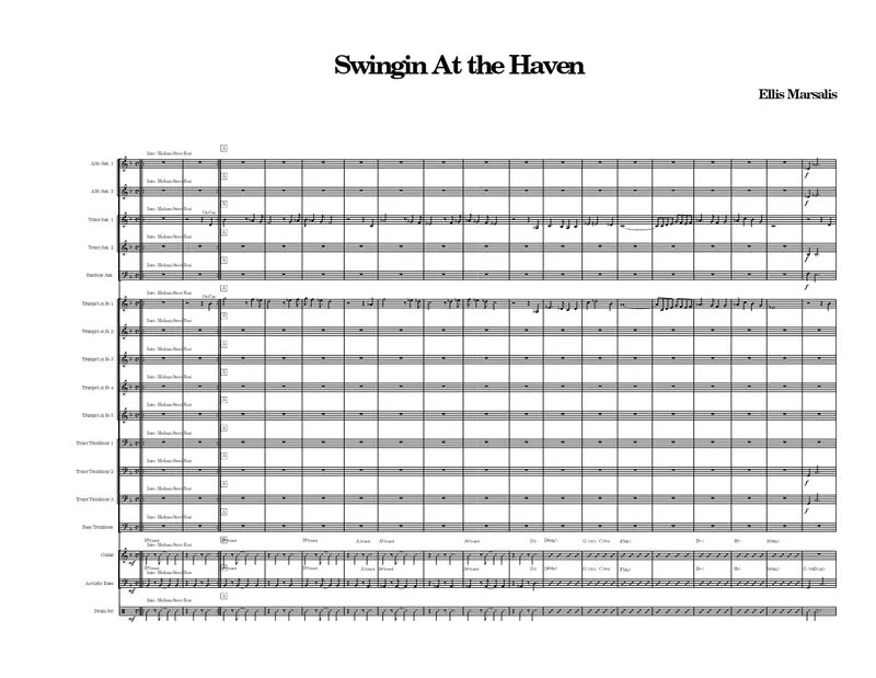 Swingin At The Haven score preview