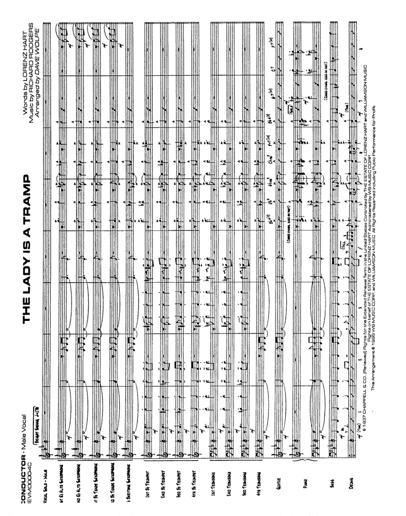The Lady Is A Tramp score preview