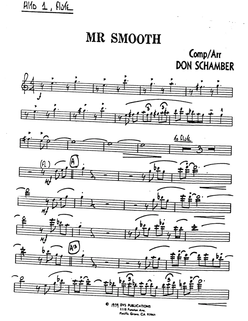 Mr.Smooth score preview