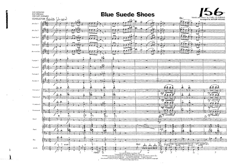 Blue Suede Shoe score preview