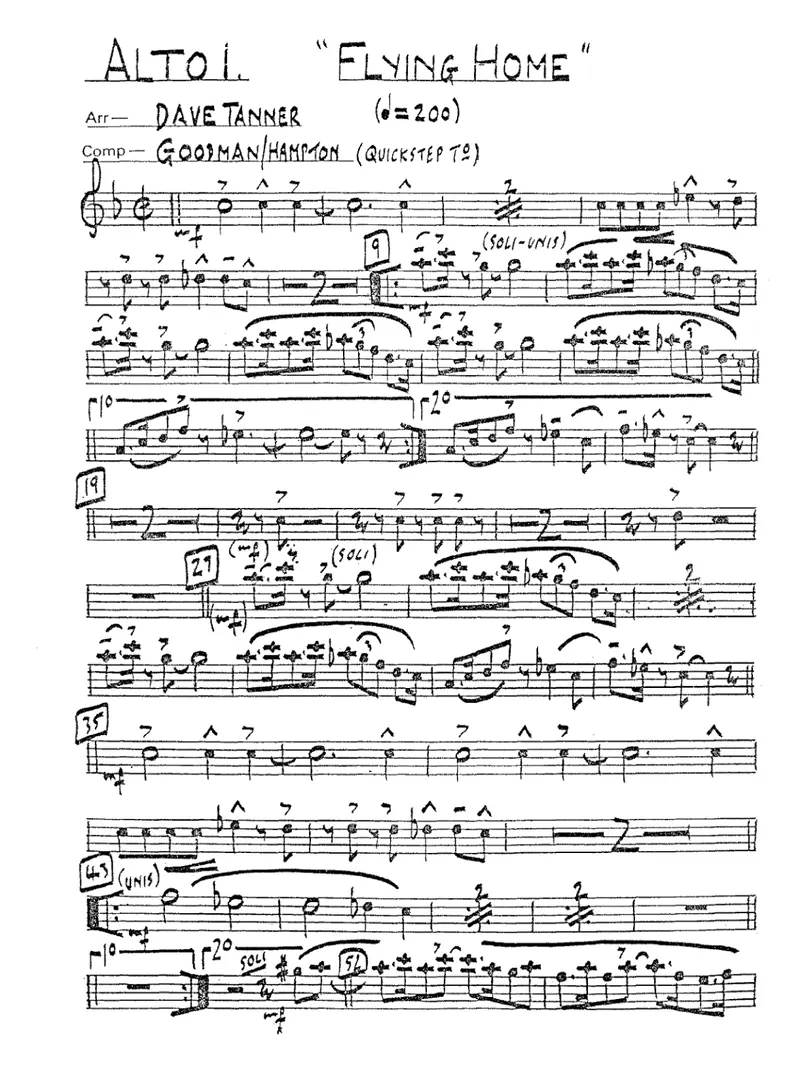 Flying Home score preview
