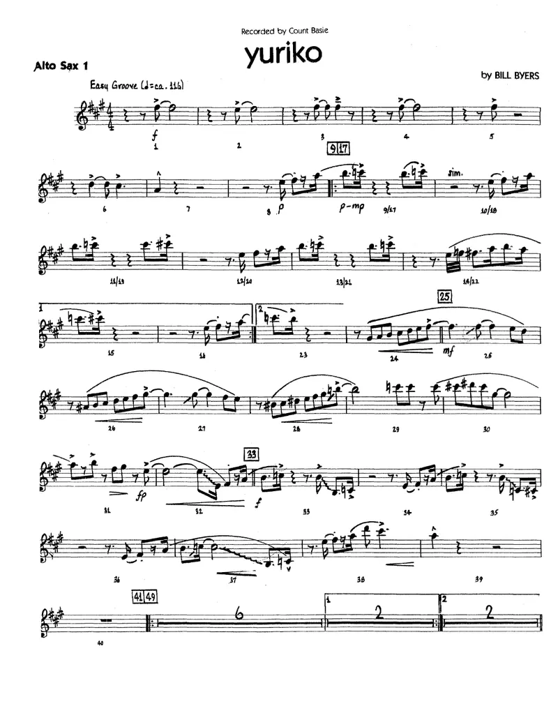 Yuriko score preview