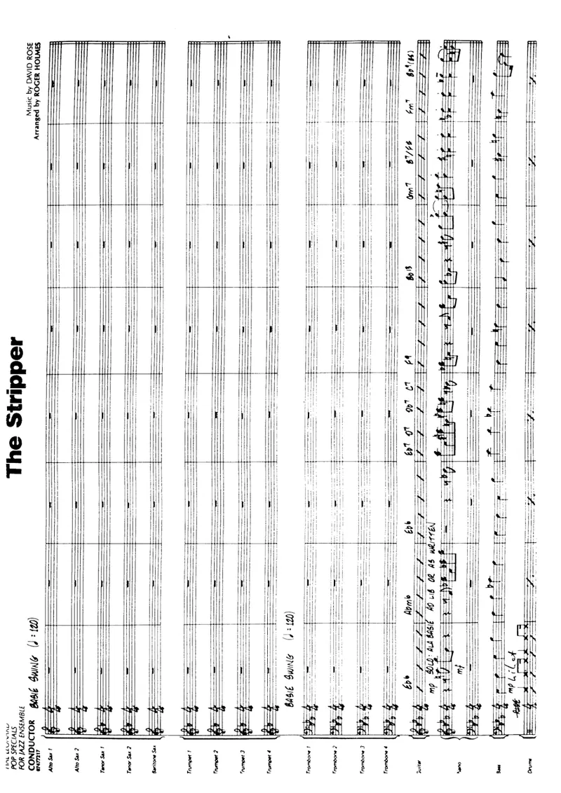 The Stripper score preview