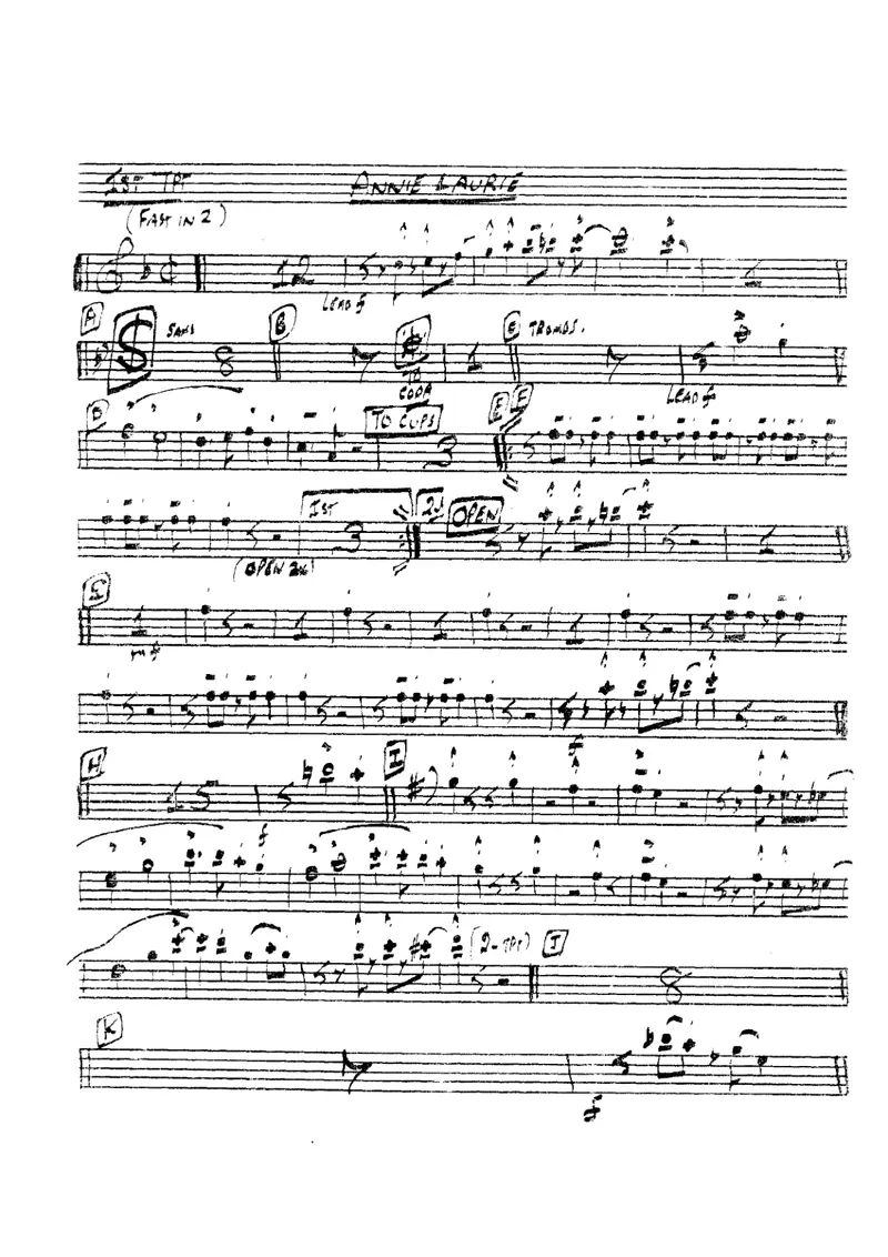Annie Laurie score preview