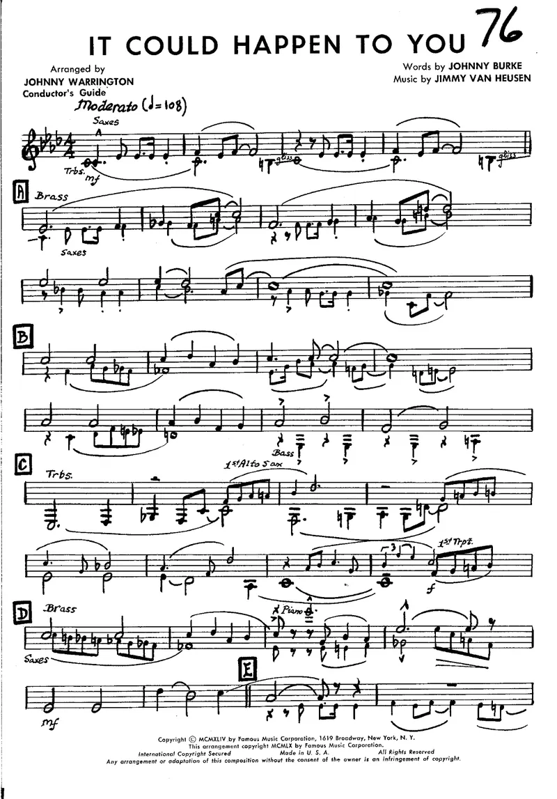 It Could Happen To You score preview