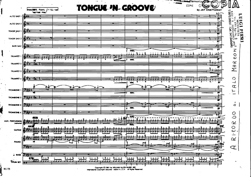 Tongue'n Groove score preview