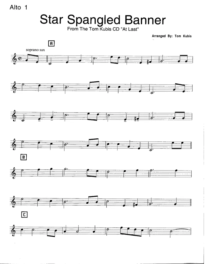 Star Spangled Banner preview page 1