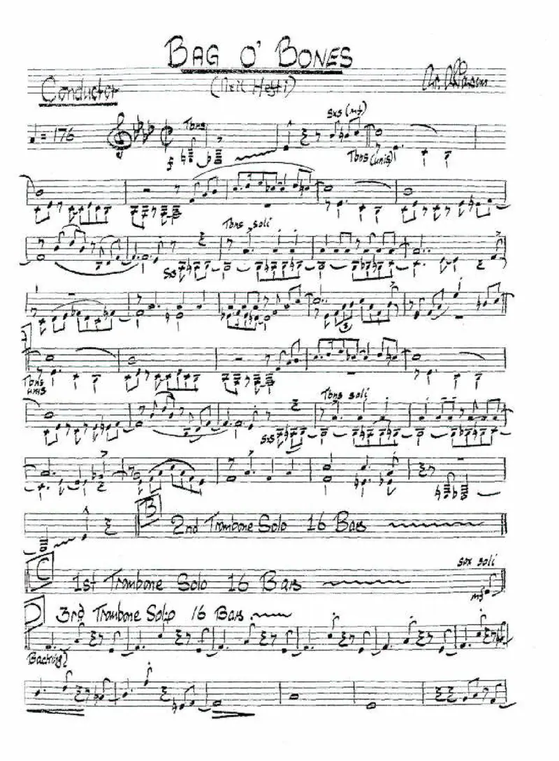 Bag O' Bones score preview