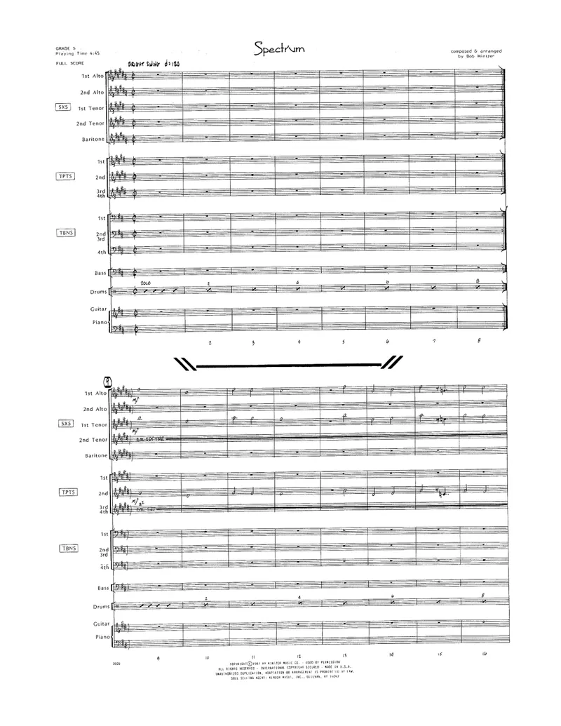 Spectrum score preview