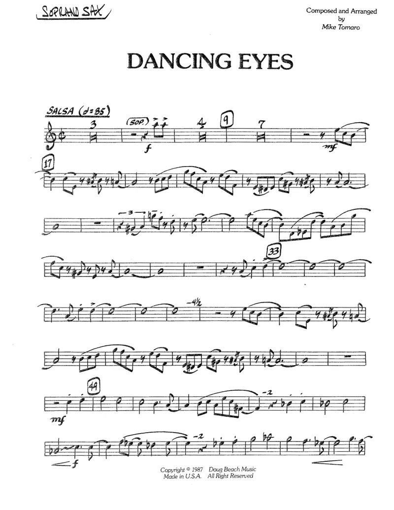 Dancing Eyes score preview