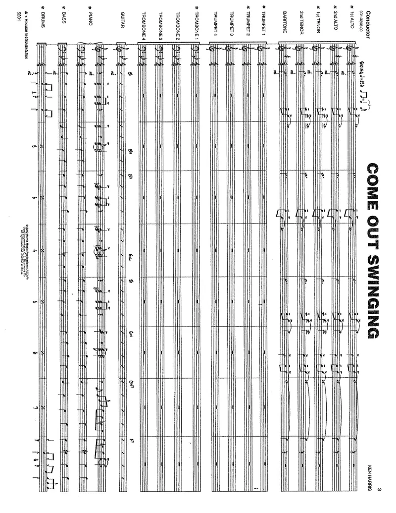 Come Out Swinging score preview