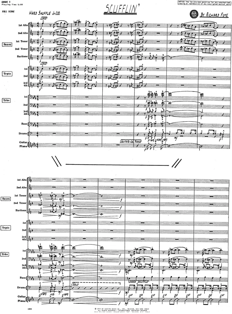 Scufflin' score preview
