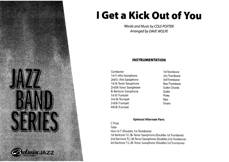 I Get A Kick Out Of You score preview