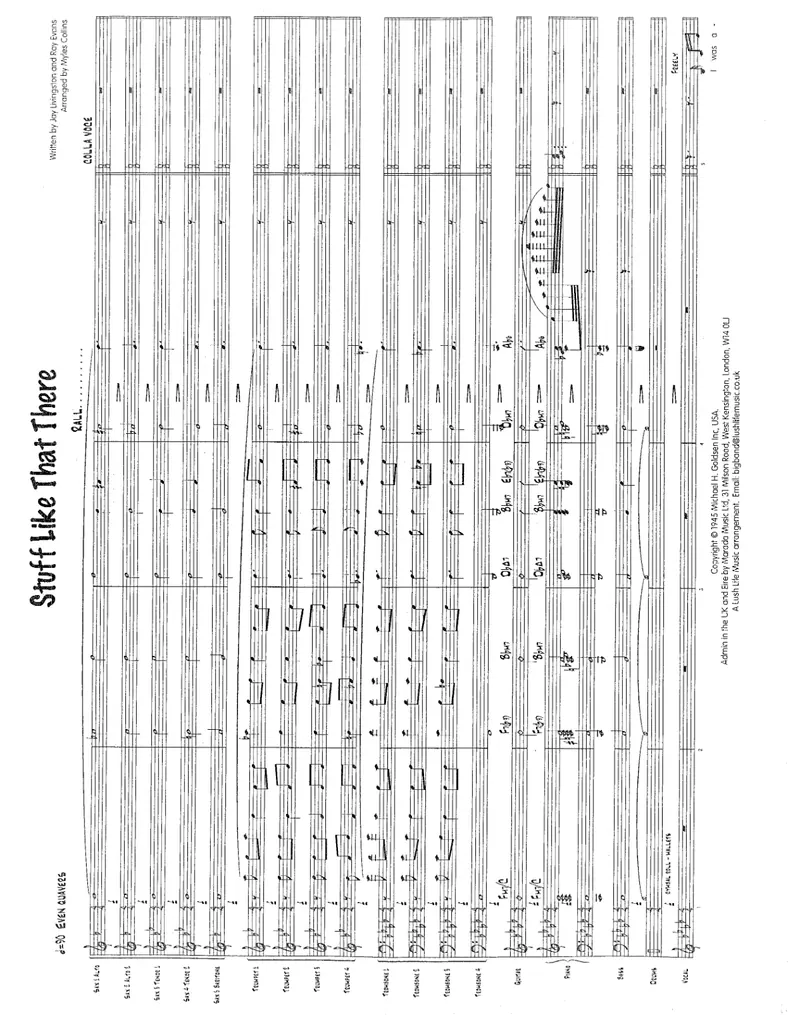 Stuff Like That There score preview