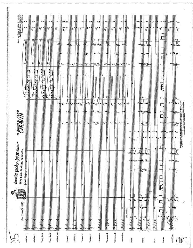 Caravan score preview