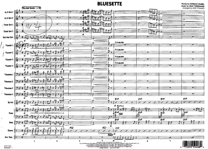 Bluesette score preview