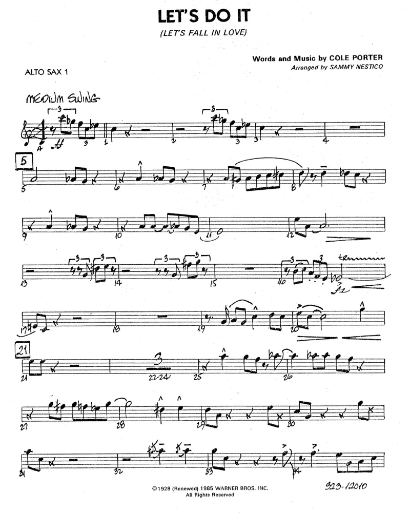 Let's Do It score preview