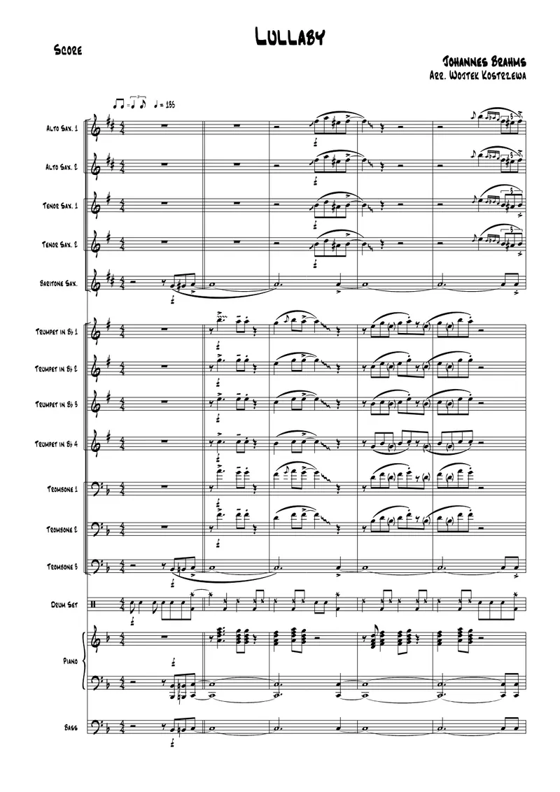 Lullaby score preview