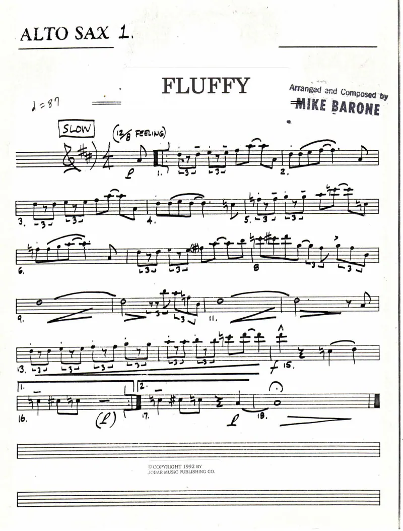 Fluffy score preview